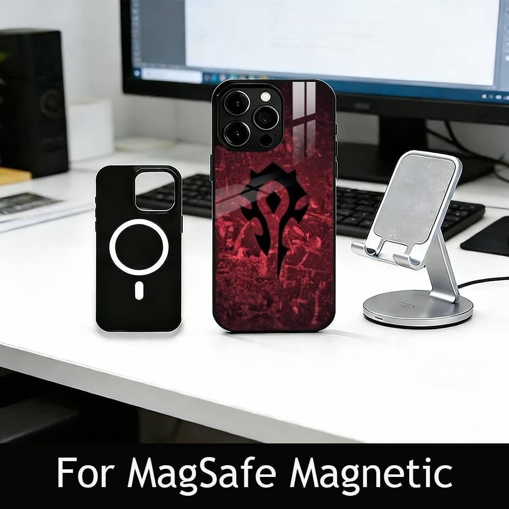 W-Warcraft G-Game Phone Case For iPhone17,16,15,14,13,12,11 Plus,Pro Magnetic For Magsafe Wireless Charging