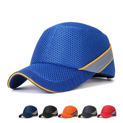 Netzstoff Hi-Viz Antikollisions-Schutzhelm Arbeitssicherheits-Anstoßkappe Baseballmütze Stil Helm Kopfschutz Reparatur