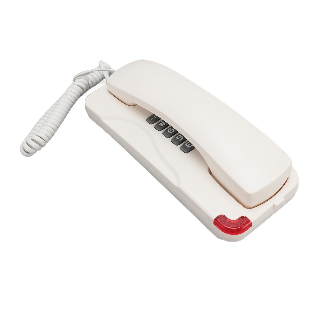 Corded Phone Wall Mount Old Style Retro Landline Telephone Wired for Home Living Room Office Hotel Use Last Number