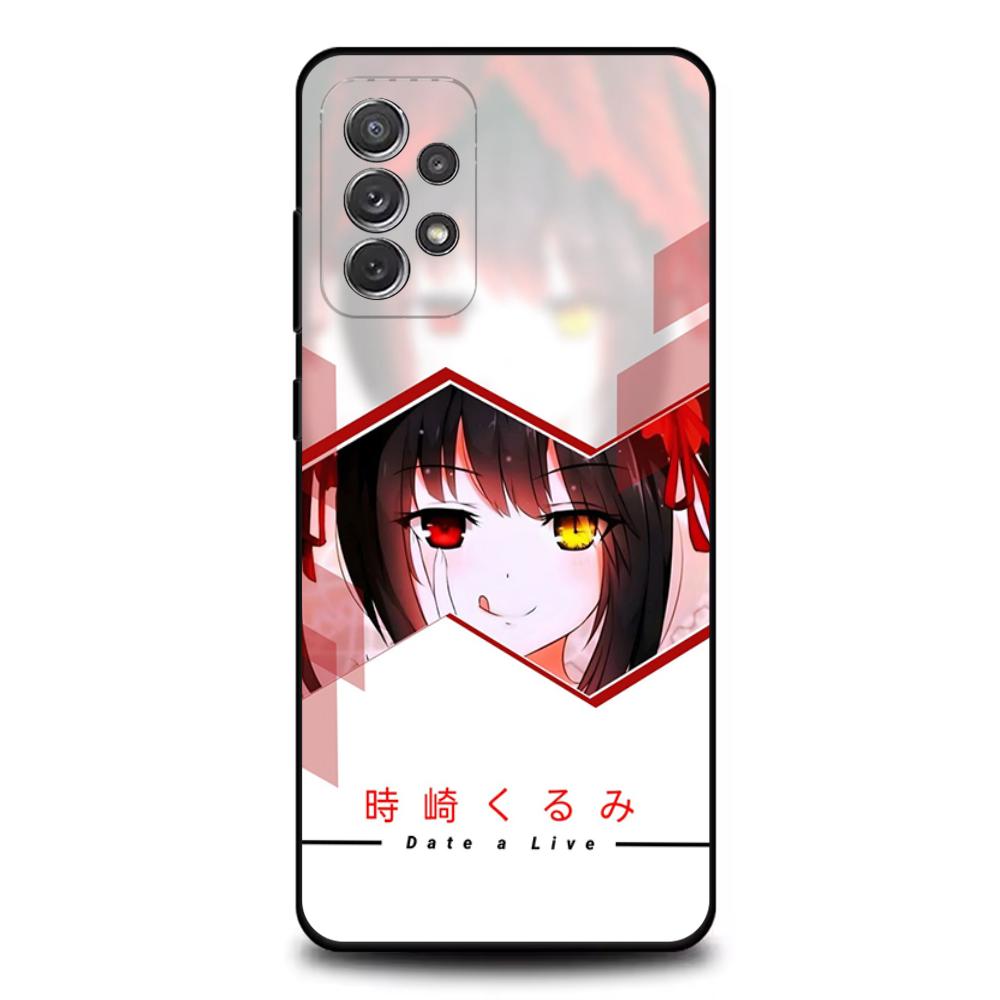 Tokisaki K-Kurumi Phone Case For Samsung S25,S24,S21,S22,S23,S30,Ultra,S20,Plus,Fe,Lite,Note,10,9,5G Black Cover