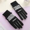 Fleece Gloves for Women In Autumn and Winter Warm Riding and Cold Driving Cute Touch Screen Waterproof Winter Outdoor Warm Gloves