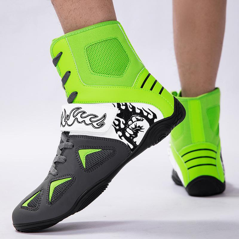 New Wrestling Shoes Men's and Women's Free Fighting Boxing Non-slip, Wear-resistant and Shock-absorbing Indoor Fitness Comprehensive Training Shoes