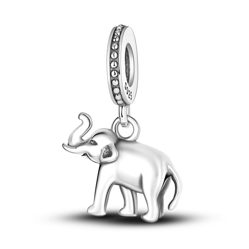 925 Silver Fashion Dinosaurs Cats Dog Lions Animal Charms Beads Fit Diy 925 Original Bracelet DIY Birthday Jewelry For Women