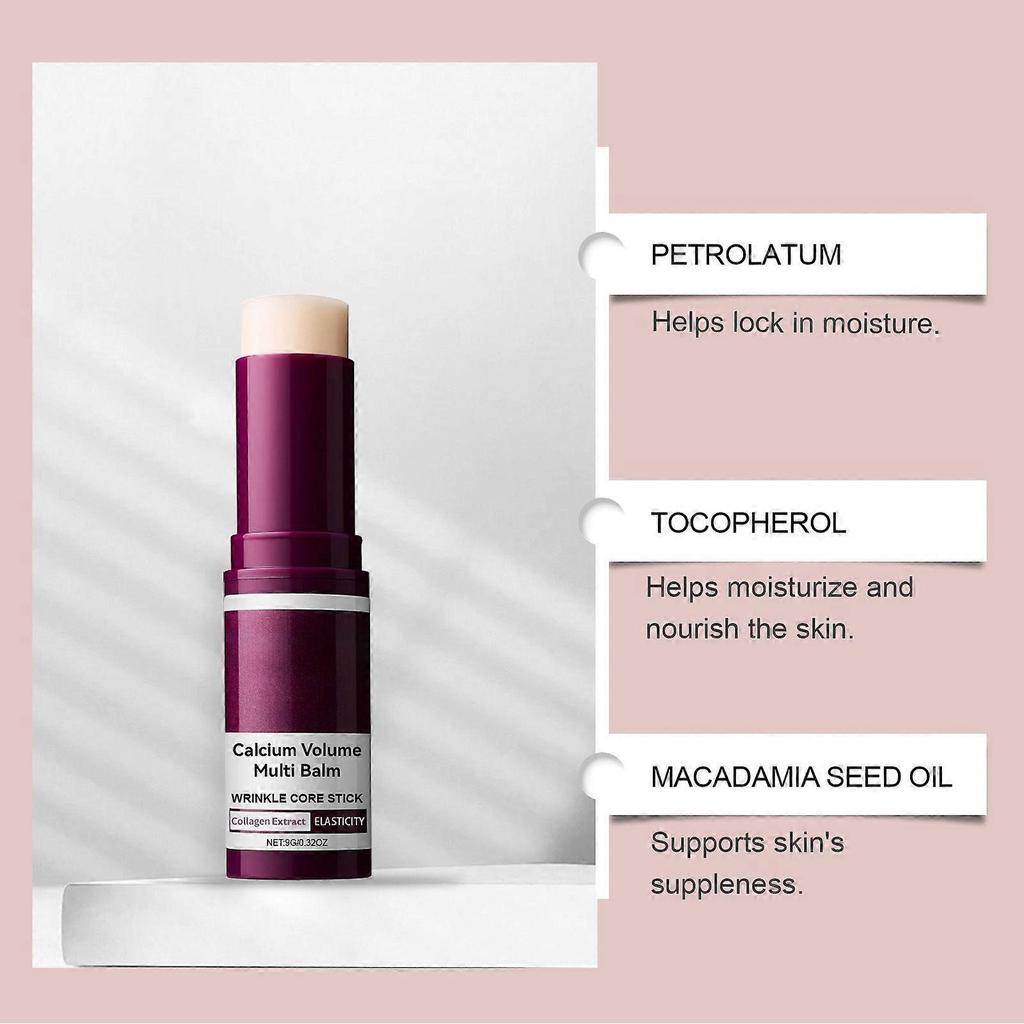 3pcs Cemenrete Calcium Volume Multi Balm Anti-Aging Wrinkle Core Stick K-beauty