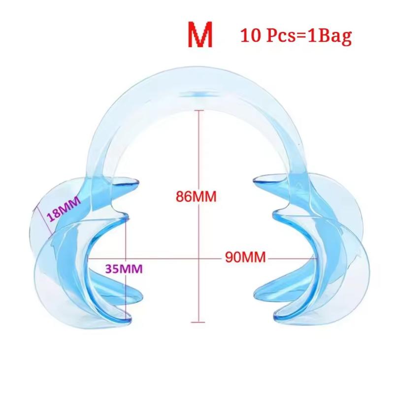 10Pcs Dental Mouth Opener C Shape Plastic Lip Cheek Retractors Intraoral Cheek Lip Opener Dentistry Tool