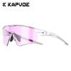Kapvoe Hiking Eyewear Cycling Glasses UV400 Photochromic Sunglasses for Men Women Bike MTB Outdoor  Riding Driving Running