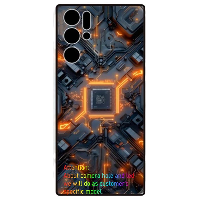 

Для ZTE nubia Red Magic 9 Pro 9 Pro Plus 10S Pro 10 Pro Plus 8 8s 7 7s 6 6s Pro 8 Pro Plus світлодіодний чохол-спалах зі скляною задньою кришкою 6sPro or 6Pro