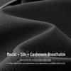 Polo da uomo a maniche corte in misto cashmere e seta