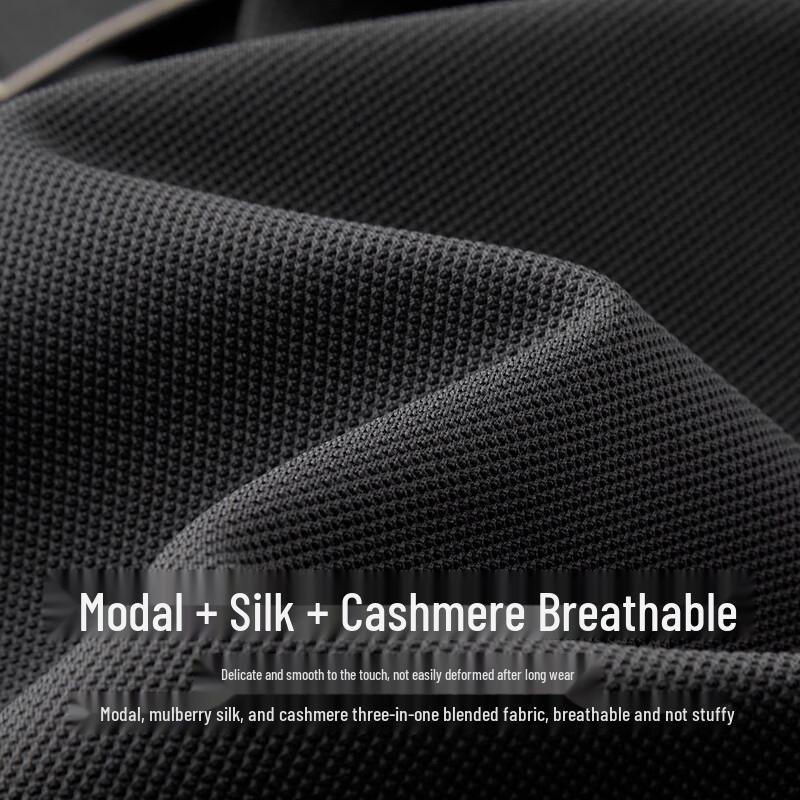 Polo da uomo a maniche corte in misto cashmere e seta