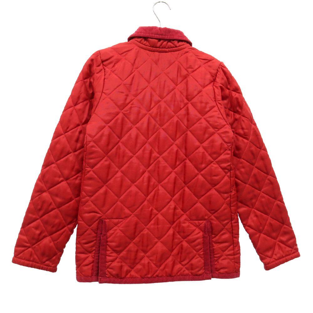 LAVENHAM Logo tag quilting Batting jacket 34 Red Women Used