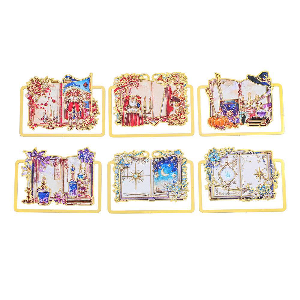 1pc Metal Hollow Bookmark High Quality Book Page Clip Reading Bookmark For Students Art Lovers