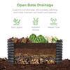 4x2x2ft Outdoor Metal Raised Garden Bed Oval Deep Root Planter Box for Vegetables Flowers Herbs and Succulents W/ 101 Gallon Cc