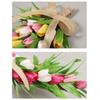 Spring And Summer Decor Artificial Tulips Swag Home Front Door Decor Handmade Floral Arrangement Indoor Outdoor Use