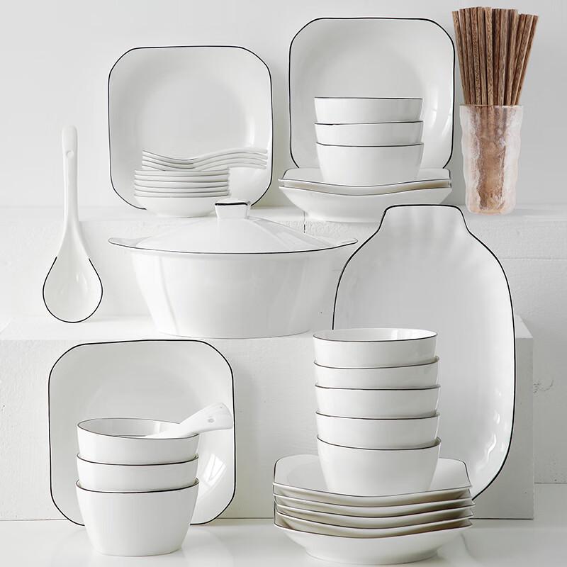 Naijiang Ceramiczny zestaw obiadowy dla 10 osób