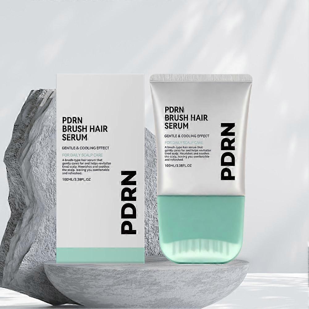 Siero per Capelli con Pennello PDRN alla Cheratina ed Estratti Vegetali per la Riparazione dei Capelli Danneggiati, 100ml