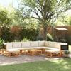VidaXL 11-Piece Garden Sofa Set with Cushions In Acacia Wood and Rattan 3278883