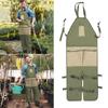 Multi Pocket Oxford Cloth Extended Garden Leg Guard Apron Garden Trimming Clothes