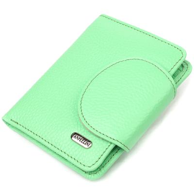 Compact Women's Wallet Made of Genuine Leather CANPELLINI Wallet 21666 Light Green