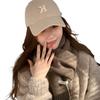 Chocolate colored Korean Style Autumn and Winter Versatile Single Color Warm Wool Knitted Wool Scarf and Scarf As A Gift for Female Students