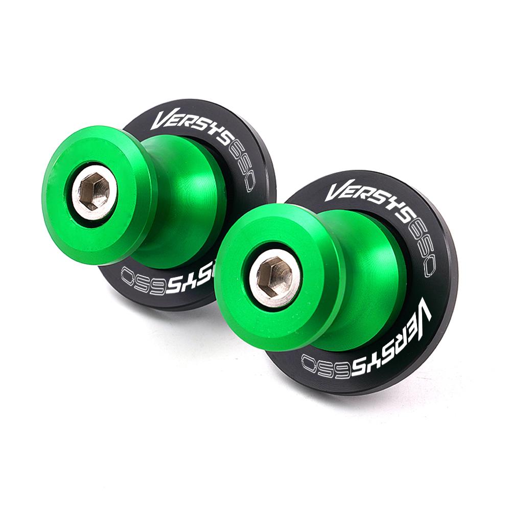 Logo For Kawasaki Versys650 VERSYS 650 2015 2016-  2022 Motorcycle Accessories M8 Swingarm Spools Slider Stand Screw