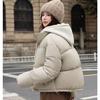 Winter Hooded Cotton Coat Women Short Thickened Warm Jacket Fashion Outwear