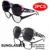 Sunglasses Fit Over Glasses, Sunglasses for Women and Men To Go Over Glasses Lightweight T01