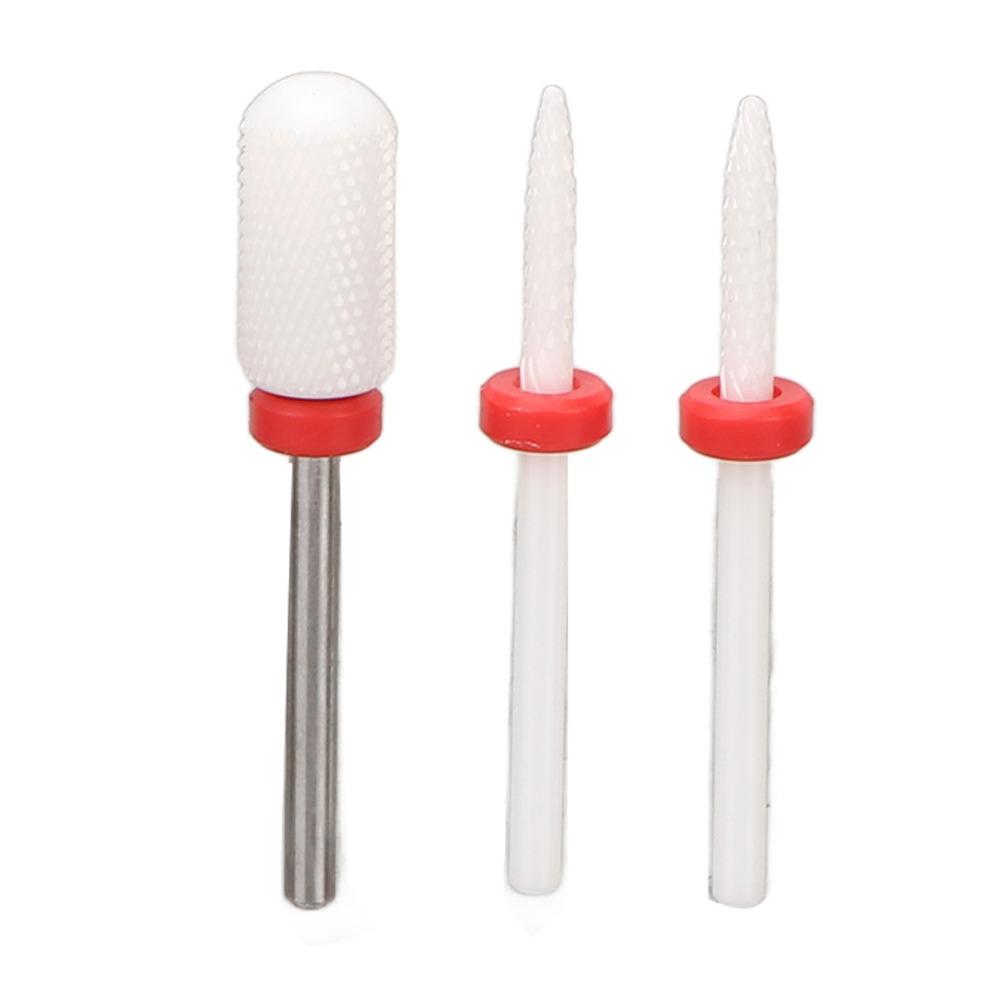 10pcs Ceramic Nail Art Drill Bits Set Suitable For Professionals & Beginners
