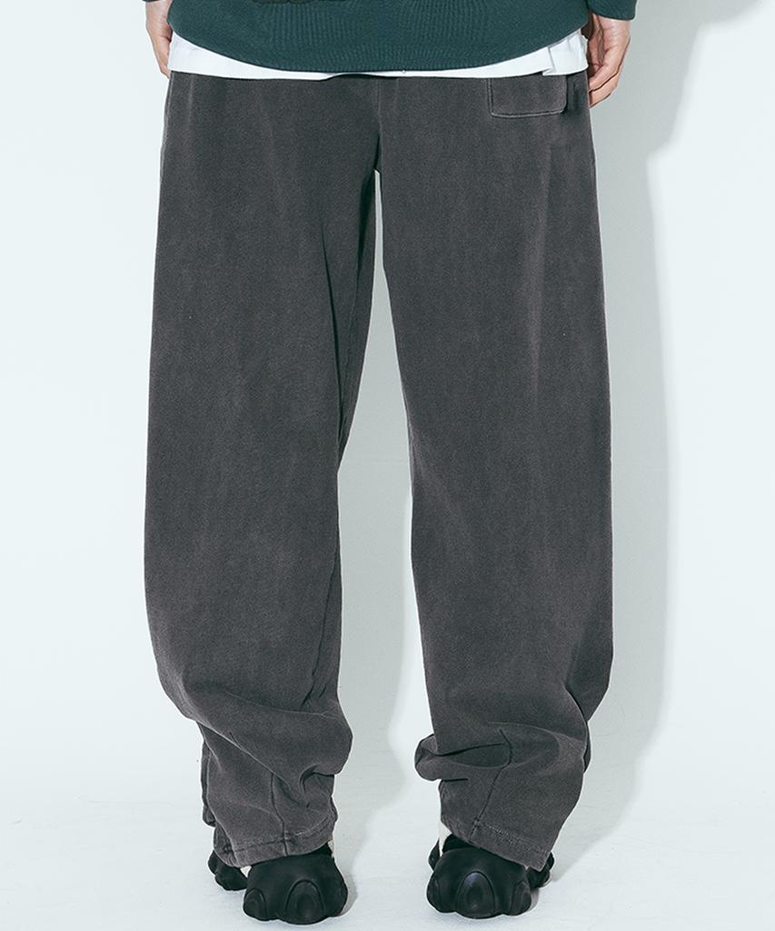 AGENT PEEK Agp Pigment Sweat Wide Pants Charcoal
