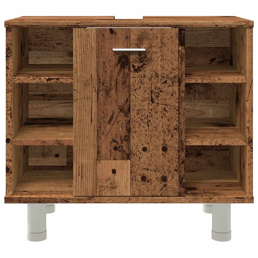 Bathroom Cabinet with Rustic Wood Look 60 x 32 x 53.5 cm Particleboard