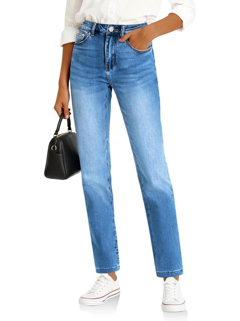 Moda Feminina Europeia e Americana Tendência Verão 2026 Calça Jeans Reta