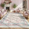 Floral Area Rugs for Living Room Modern Luxury Large Sofa Coffee Table Floor Mat Non-slip Machine Washable Bedroom Carpet 