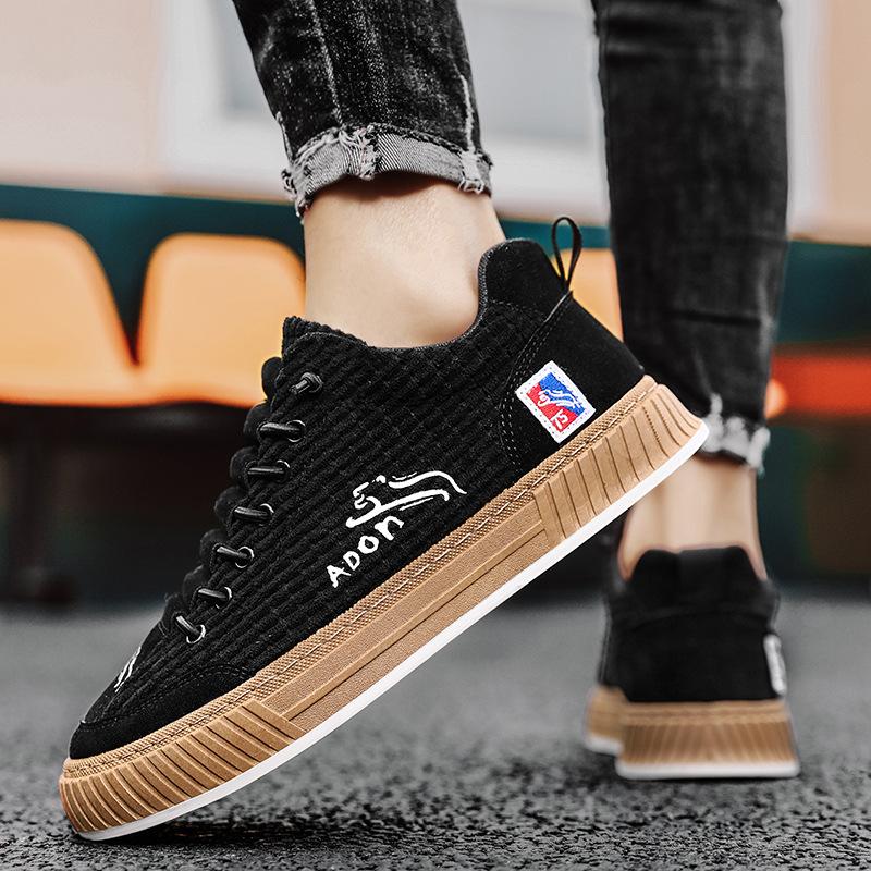 Mens Canvas Sneakers Flat Platform Sneakers Men Streetwear Hip Hop Designer Shoes Men Harajuku Vulcanized Shoes