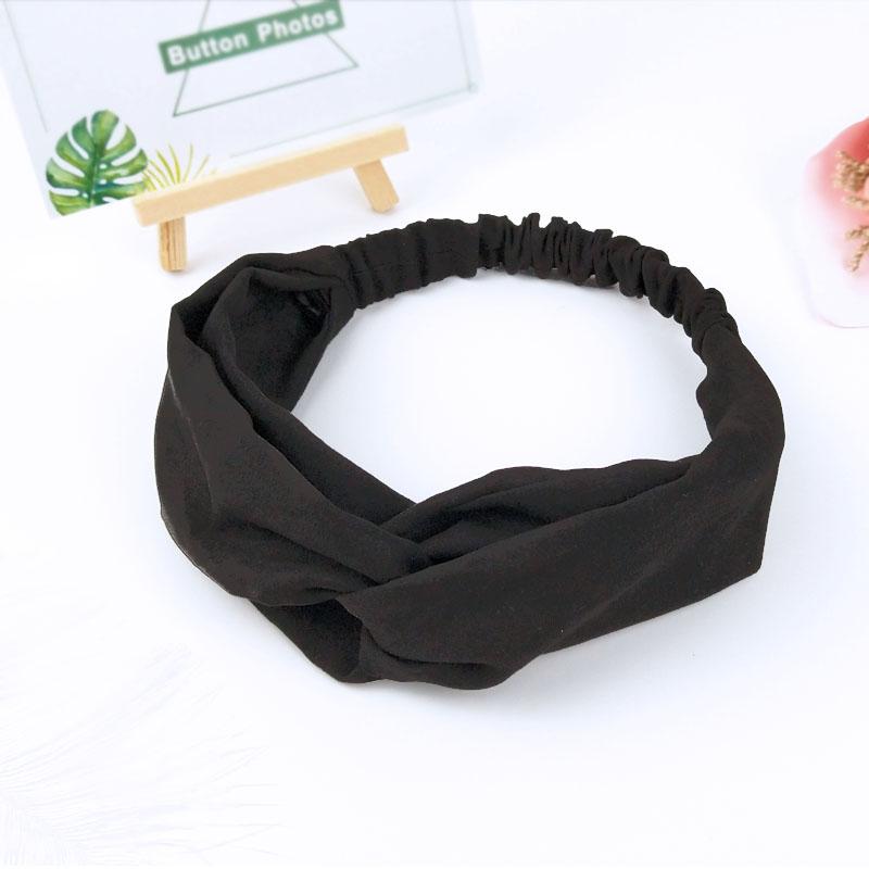 Scrunchies Frau Geknoteter Turban Haaraccessoires für Mädchen Stirnband Turban Elastisches Haarband Kopfwickel Gestreifte Haar-Scrunchies