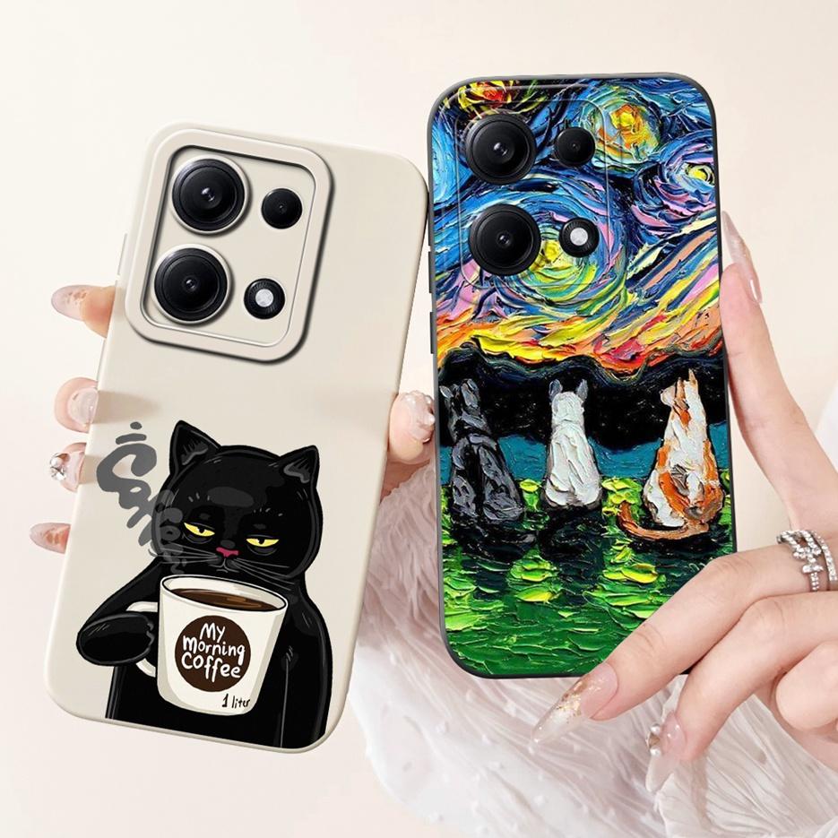 For Xiaomi Redmi Note 14S Case 6.67'' Cute Cat Dinosaur Cartoon Cover Matte Phone Case For Redmi Note 14S Note14S 4G Soft Fundas
