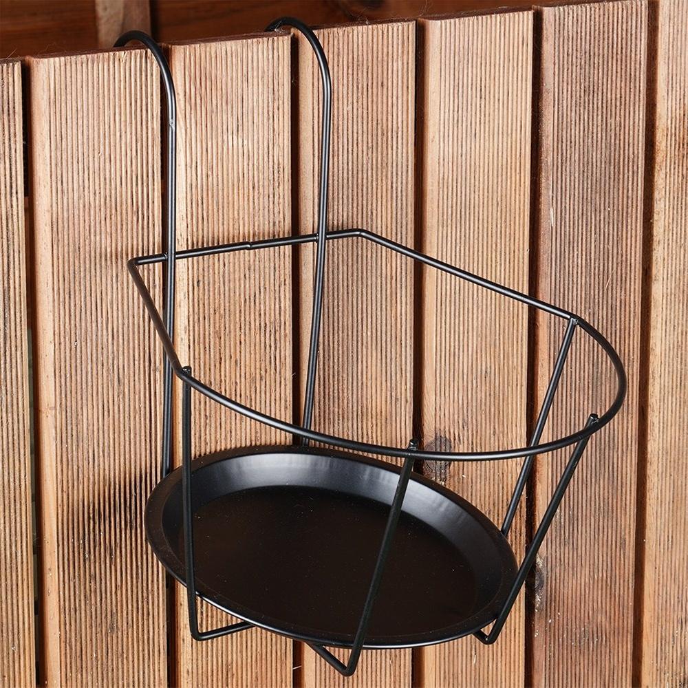 Uchwyt Doniczka Balkonowa Podstawka Wieszak na Balustradę Barierkę 29x22x24
