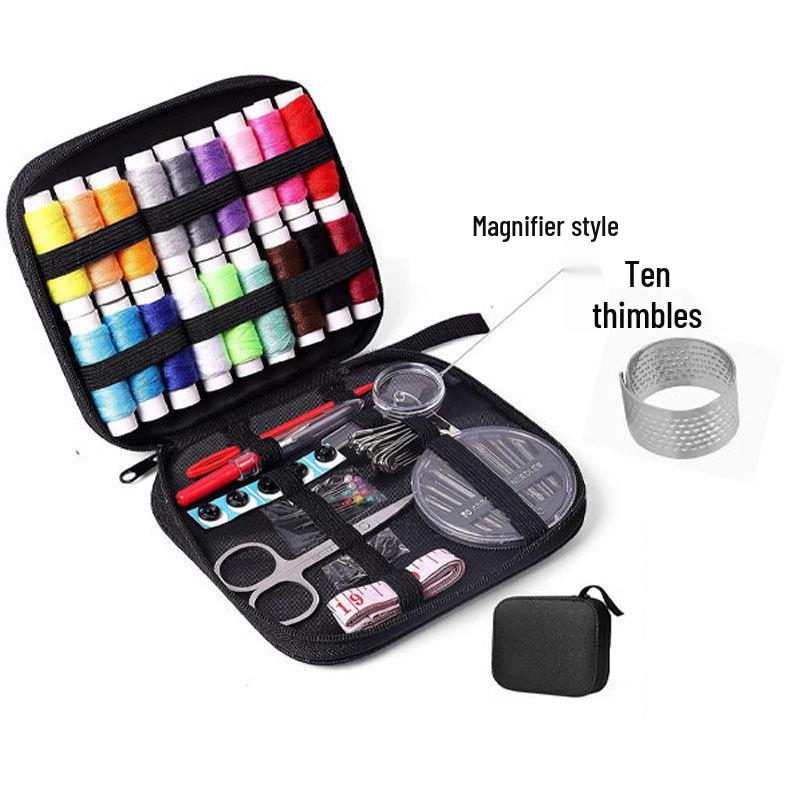 Portable Needle and Thread Set for Home and College: Compact Handbag for Hand Sewing, Mending, and Organizing