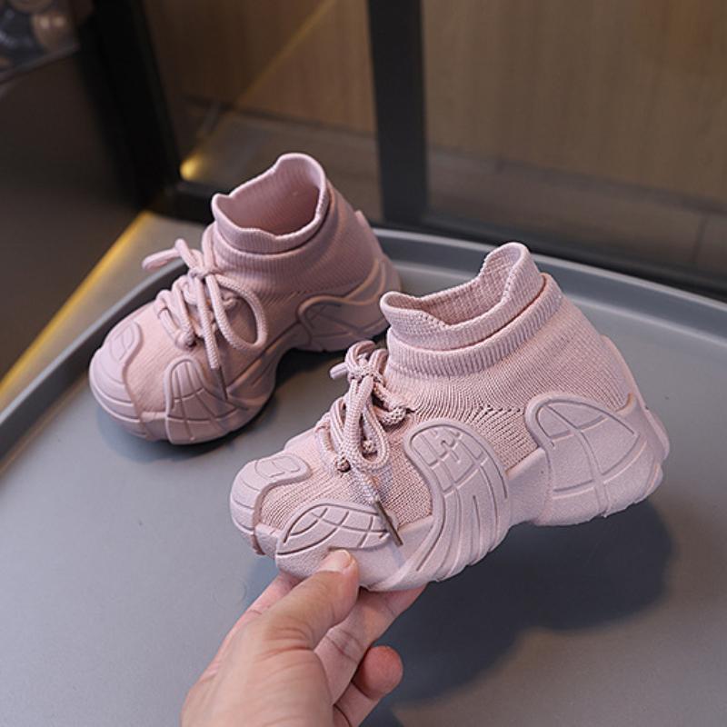 New Spring and Autumn Boys and Girls Fashionable and Versatile Breathable Mesh Soft Sole Wear-resistant Casual Sports Shoes