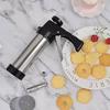 Cookie Press Piping Set Biscuit Maker Biscuit Mold Tool Biscuit Press Molds Cream Extruders Stainless Steel Material