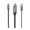 Převodní kabel - AISENS - HDMI V2.0 na USB-C - 4K@60Hz - 1,8 m - Černý