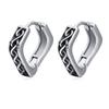Pendientes de Aro Pequeños Huggie, Pendientes de Aro Gruesos Vikingos, Pendientes de Aro para Hombre, Acero Inoxidable Forma Redonda Círculo Joyería Retro para Hombre