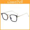 Vintage Retro Square Eyeglass Frame With Blue Light Blocking For Men And Women