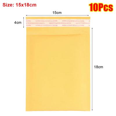 10Pcs New Soft Bubble Mailers Waterproof Pearlescent Film Shipping Bags Self Sealing 11/15/18cm Kraft Foam Envelope