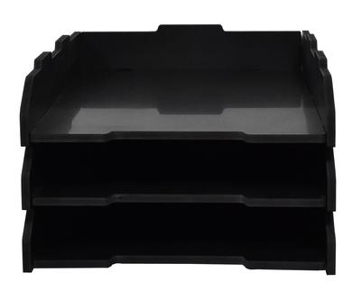 A3 Letter Desktop Storage Document Document 3 Document Height Small Item Easy To Assemble Letter Case 3 Vertical Tiers Case, Rack, Holder, Tray,