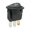 1 Pc On Off Rocker Switch Red Led Fog Light Lamp Symbol Car Van Truck 23mm DC 12V 20A ABS Plastic Fit For Car Van Truck Battery Switches5