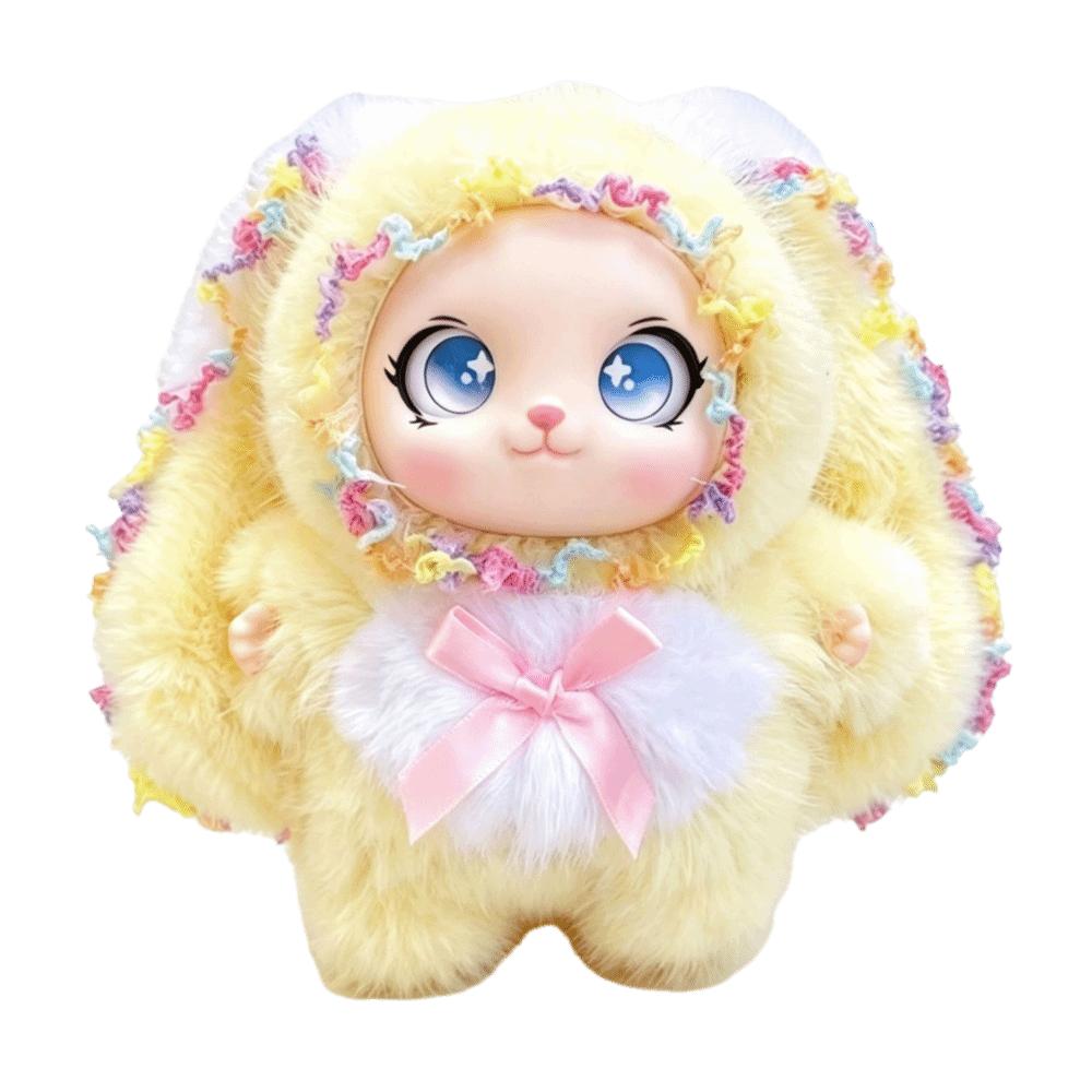 Bag Hanging Rabbit Plush Keychain Big Ear Car Key Ring Delicate Bunny Doll Pendant Gift For Girls