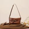 Leather Fashionable Crossbody Small Square Bag for Commuting and Casual Niche Single-shoulder Bag Envelope Bag