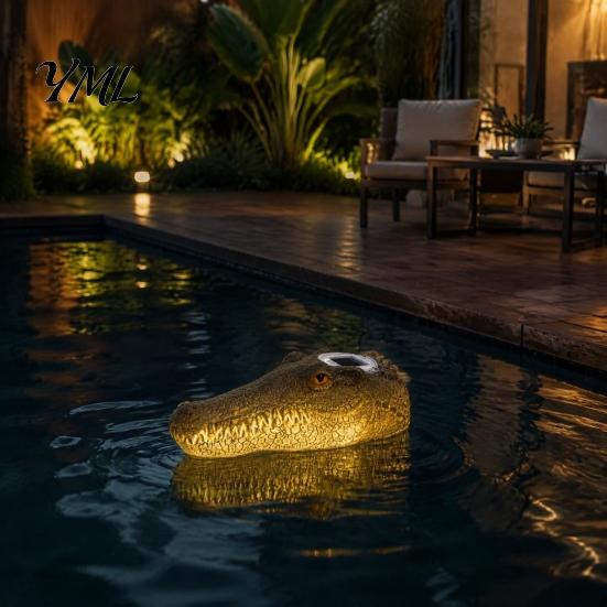Solar Yard Decor for Walkways Floating Swan Garden Statue with Warm LED Lights, Waterproof Outdoor Pond Romantic Atmosphere Lighting Backyard