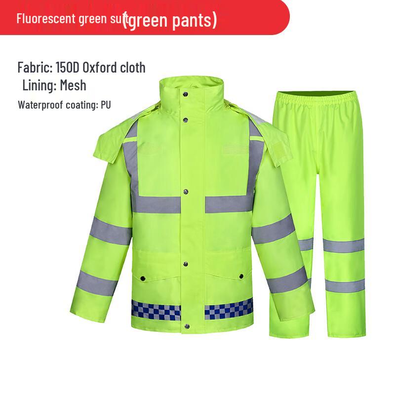 Kids  Reflective Two-Piece Rain Suit