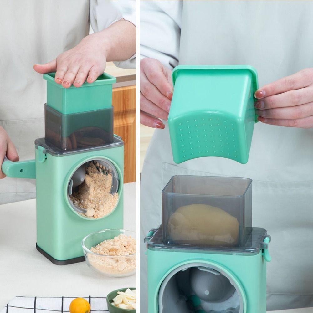 Vegetable Shredder Rotary Cheese Grater Labor-saving Nut Grinder Smoothies