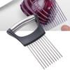 Full Grip Handle Onion Slicer Holder Stainless Steel Meat Tenderizer Onion Cutter Holder  for Home